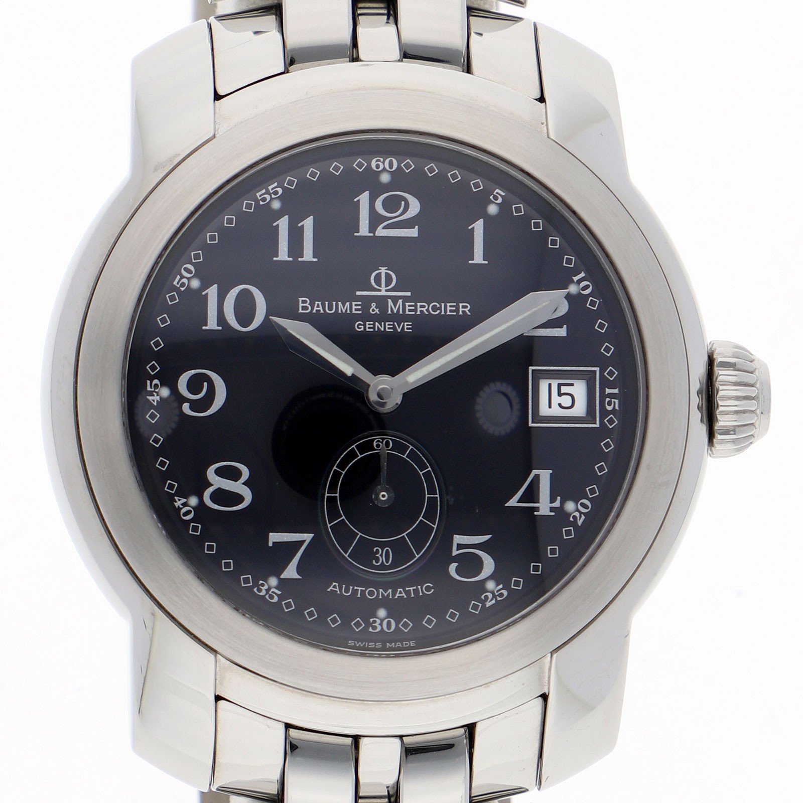 Baume & Mercier MV045221 Capeland black Dial Automatic Stainless Steel Men’s
