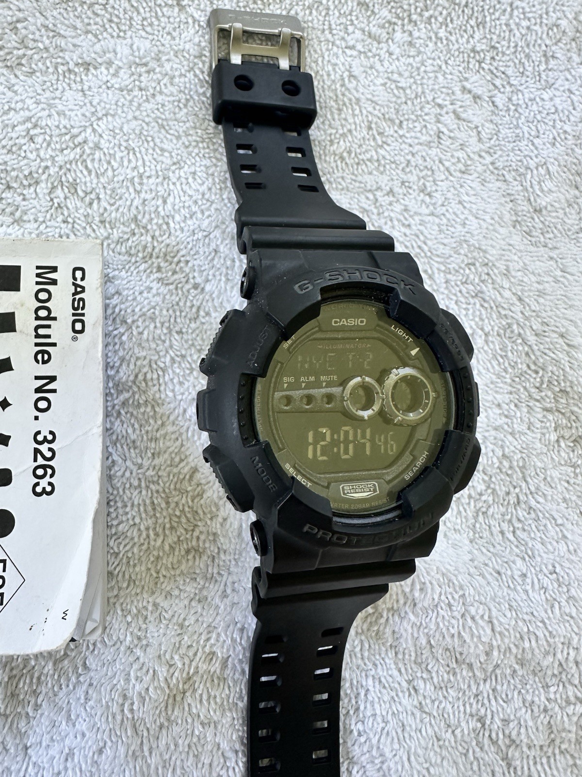 Casio G-SHOCK GD-100 Digital Men’s Wristwatch Black Quartz 200m Shock-Resistant