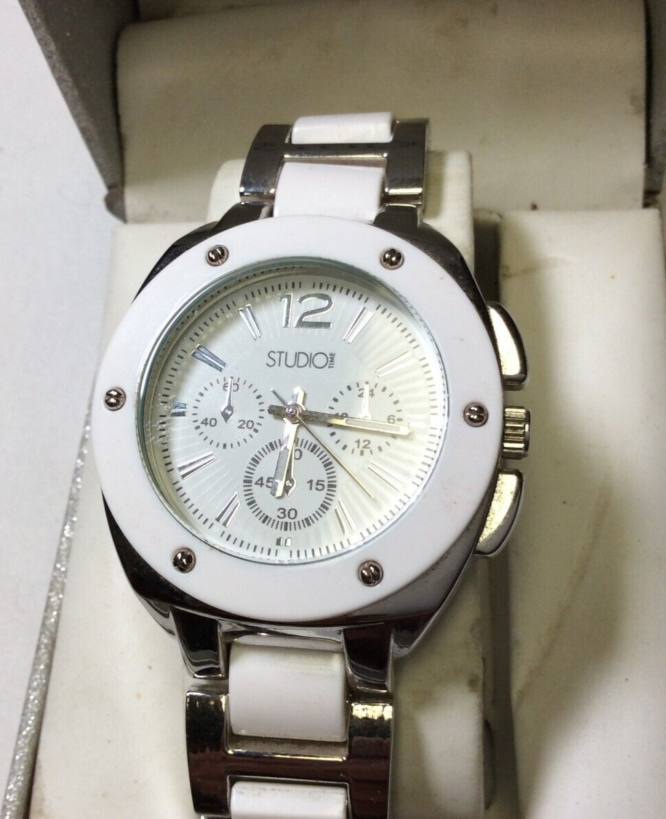 Desirable Studio women watch, new old stock w/box, box shows discolo – L1321