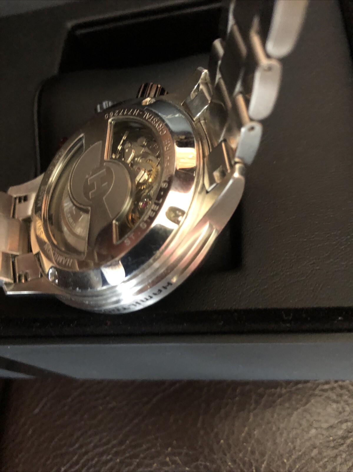 HAMILTON KHAKI TACHYMILER AUTOMATIC CHRONOGRA WRISTWATCH H717260 MINT TIMEPIECE