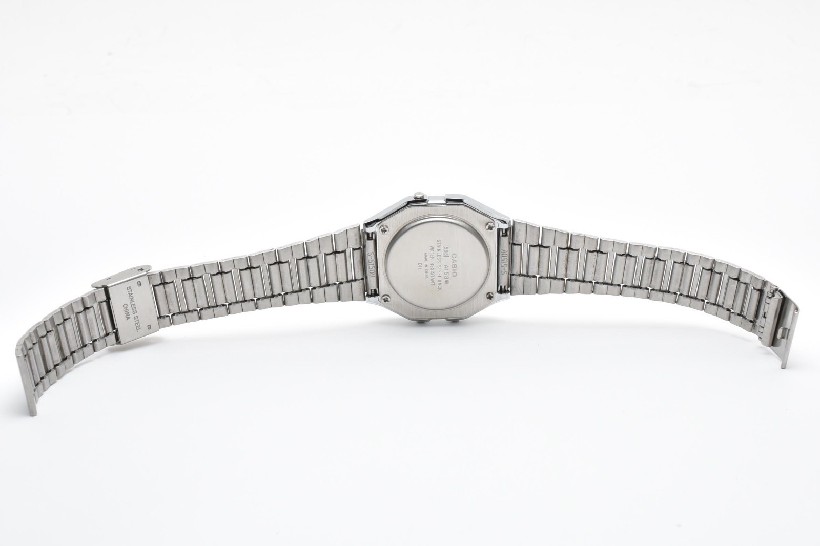 [MINT] CASIO G-SHOCK A158WA-1 Digital Silver Stainless Steel Watch Adjustable