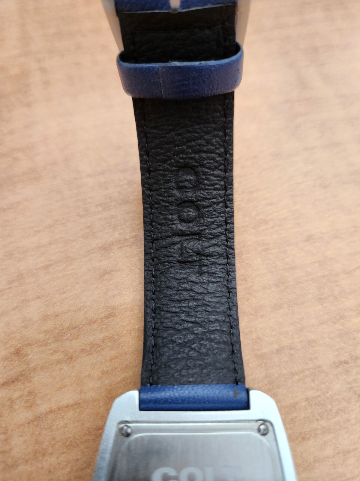 Vintage 1990s COLT MAN STUDIO WATCH- Rare Blue Dial Matte Aluminum Case – New