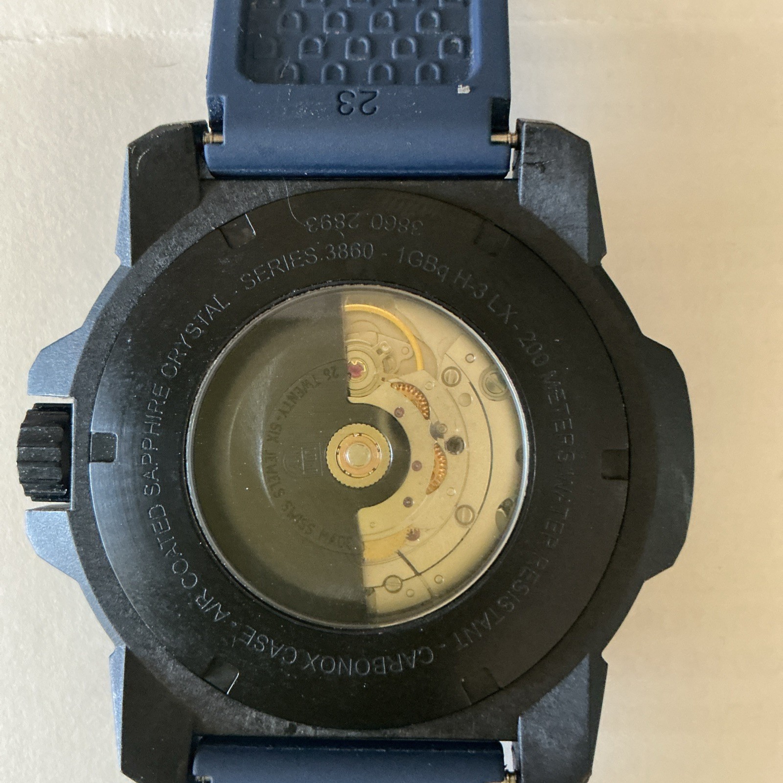 Luminox Master Carbon SEAL Automatic Blue Dial Rubber Strap Men’s Watch XS.3863