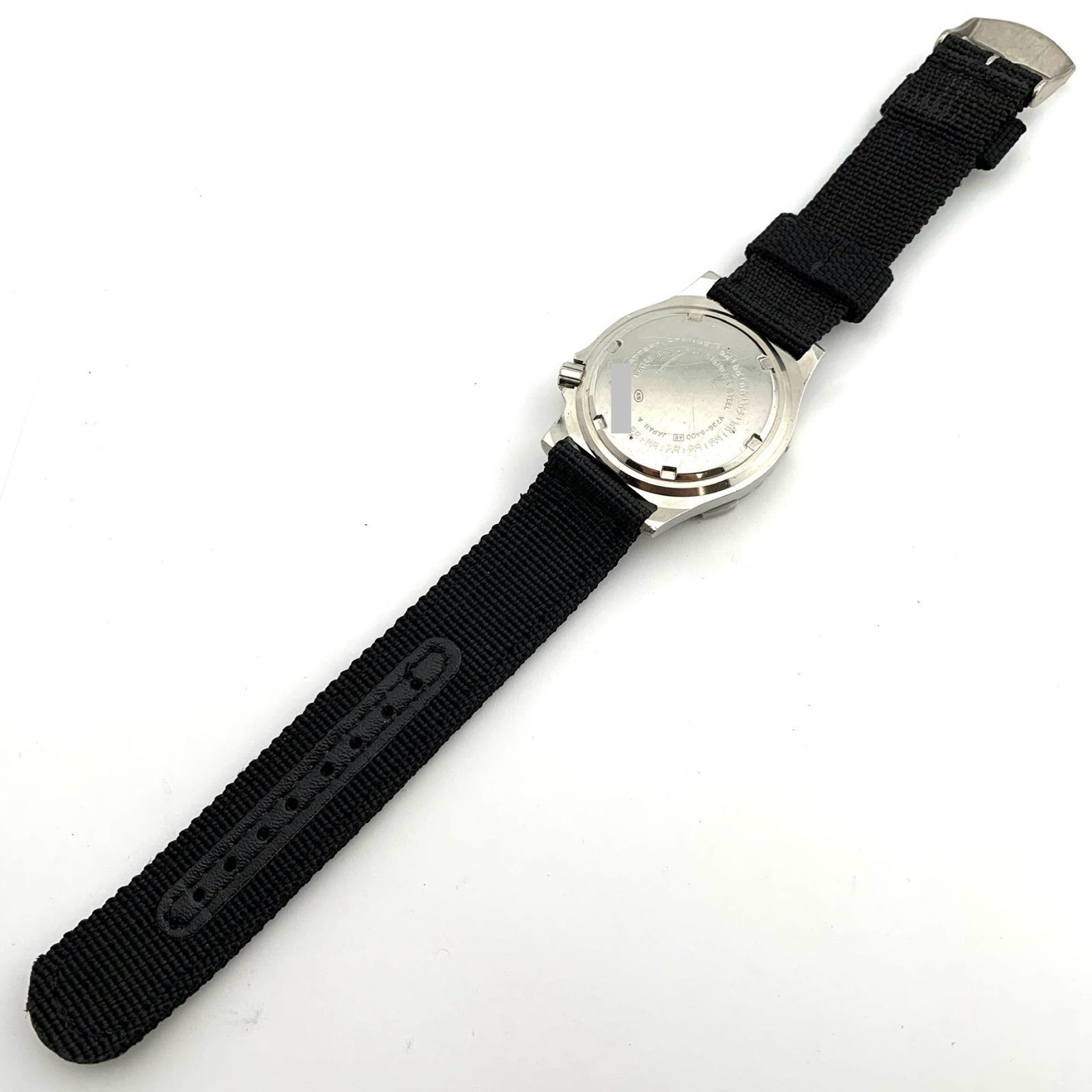 SEIKO ALBA Diver’s Quartz Watch Men’s V736-6A00 37.8mm Tested Japan Used F/S