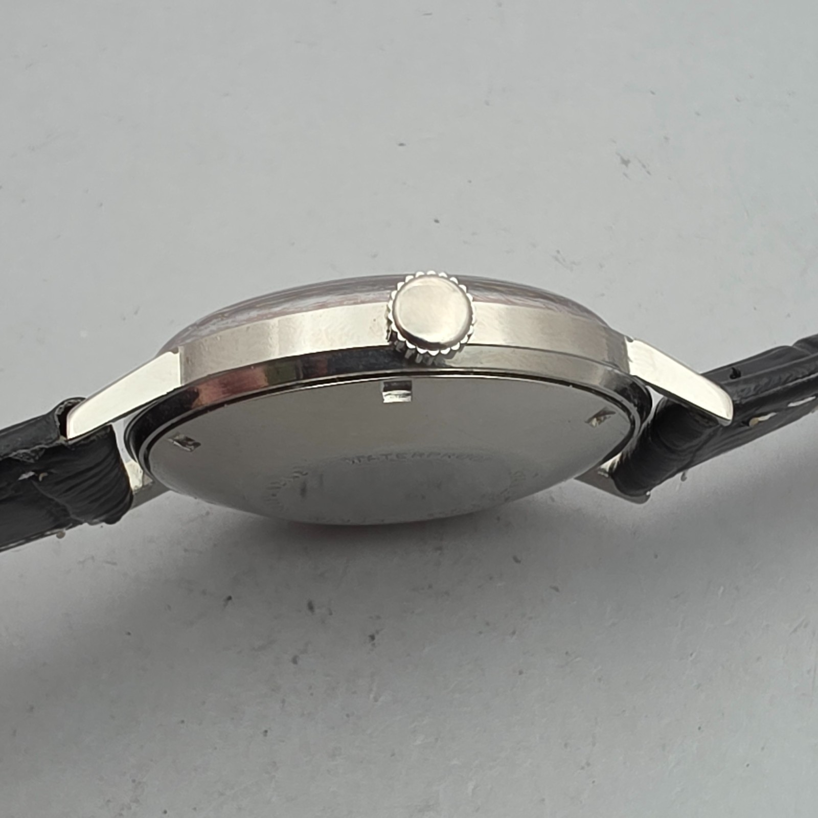 Rare Vintage ELGIN men’s automatic watch Diamond Pattern dial swiss 1960s
