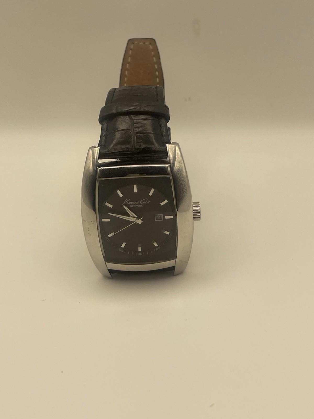Kenneth Cole New York Men’s Watch Classic Black Leather Strap