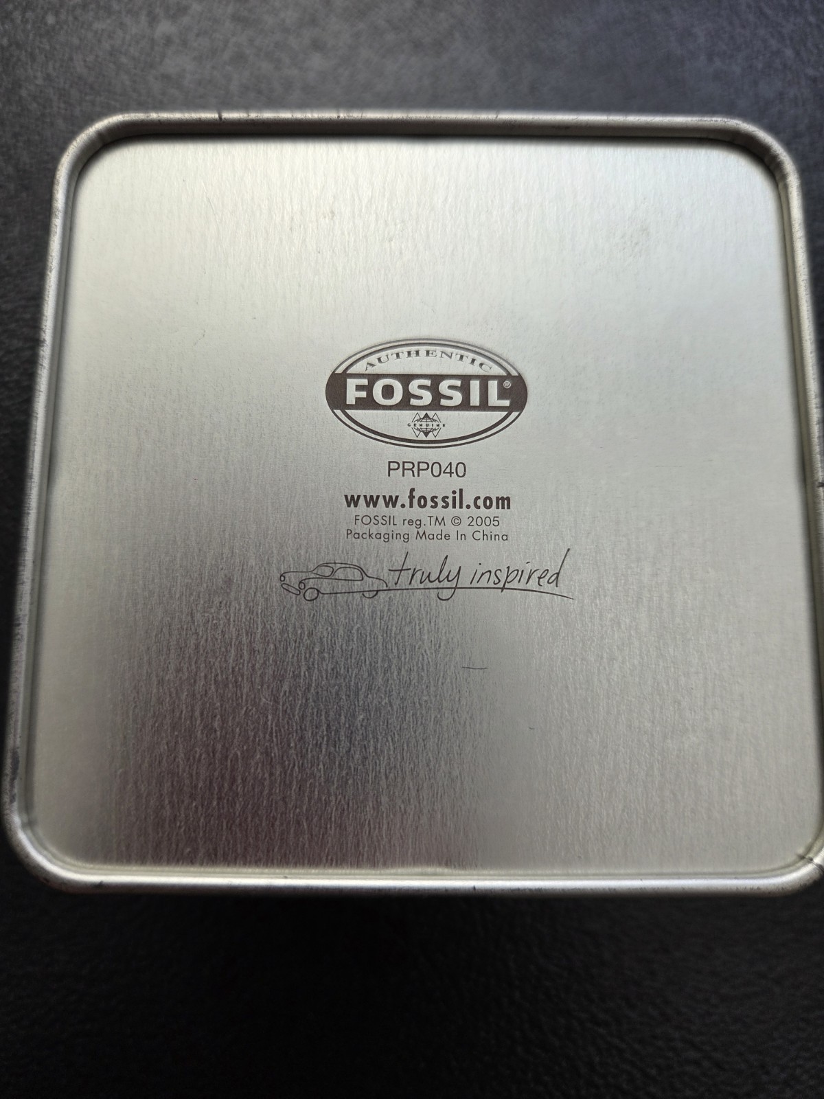 Fossil Ford Quartz Silver Dial Stainless Bracelet Watch 100m Date Box Manual
