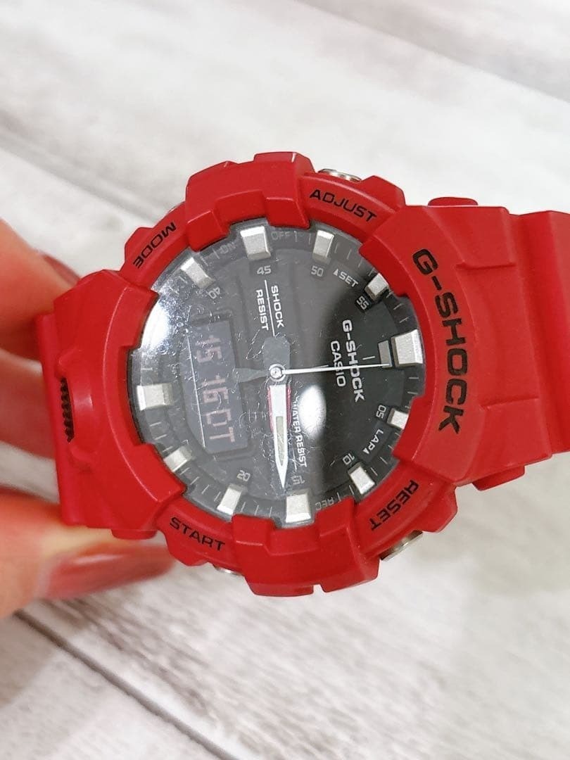 CASIO G-SHOCK GA-800-4AJF Red Analog Digital Men Watch Used