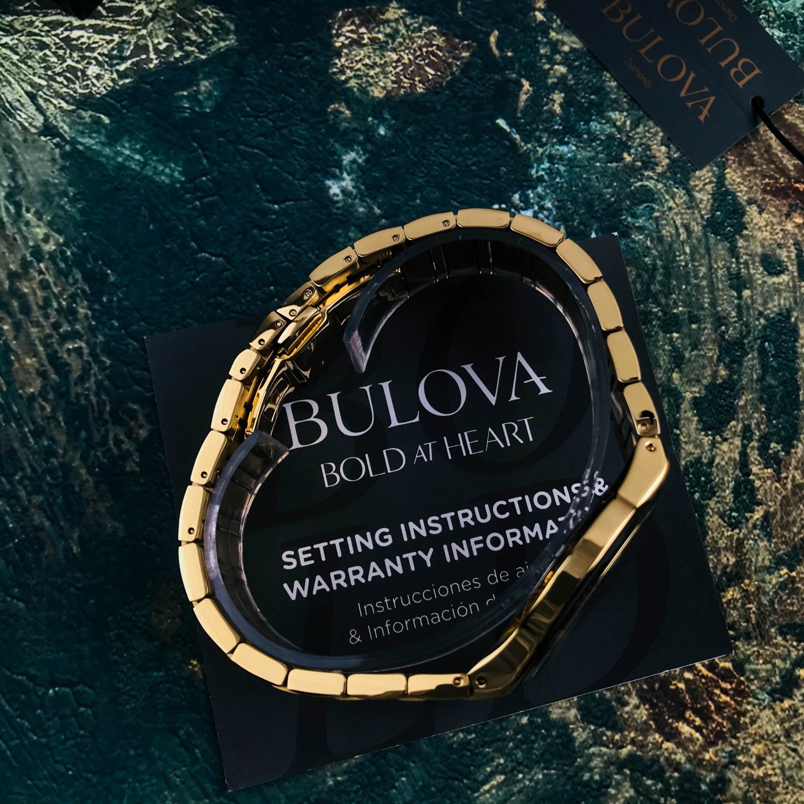 Bulova 97A183 Millennia Black Dial Gold-Tone Stainless Steel Men’s Watch 41mm