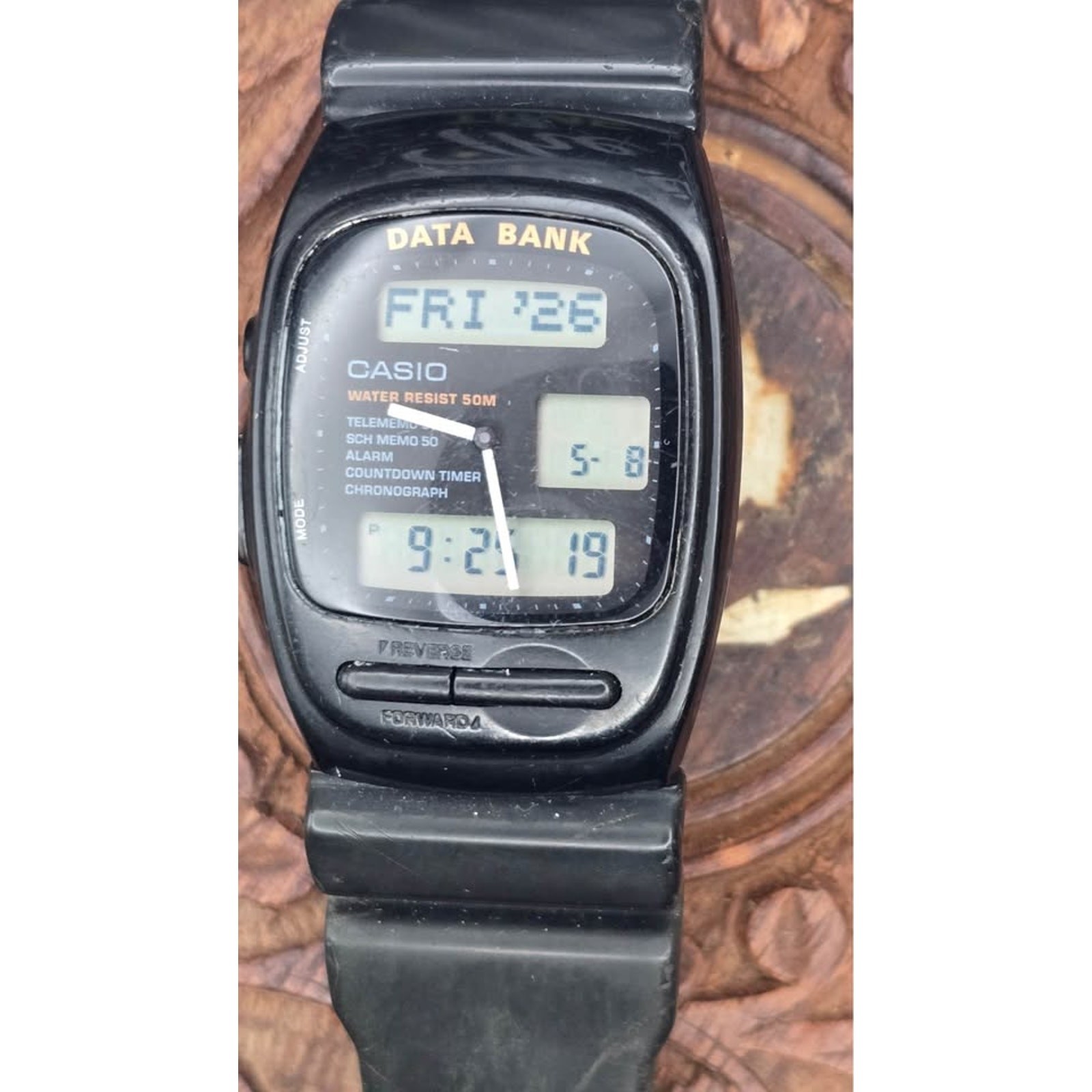 Casio Data Bank Watch BlackCasio AB-50W. 753 module