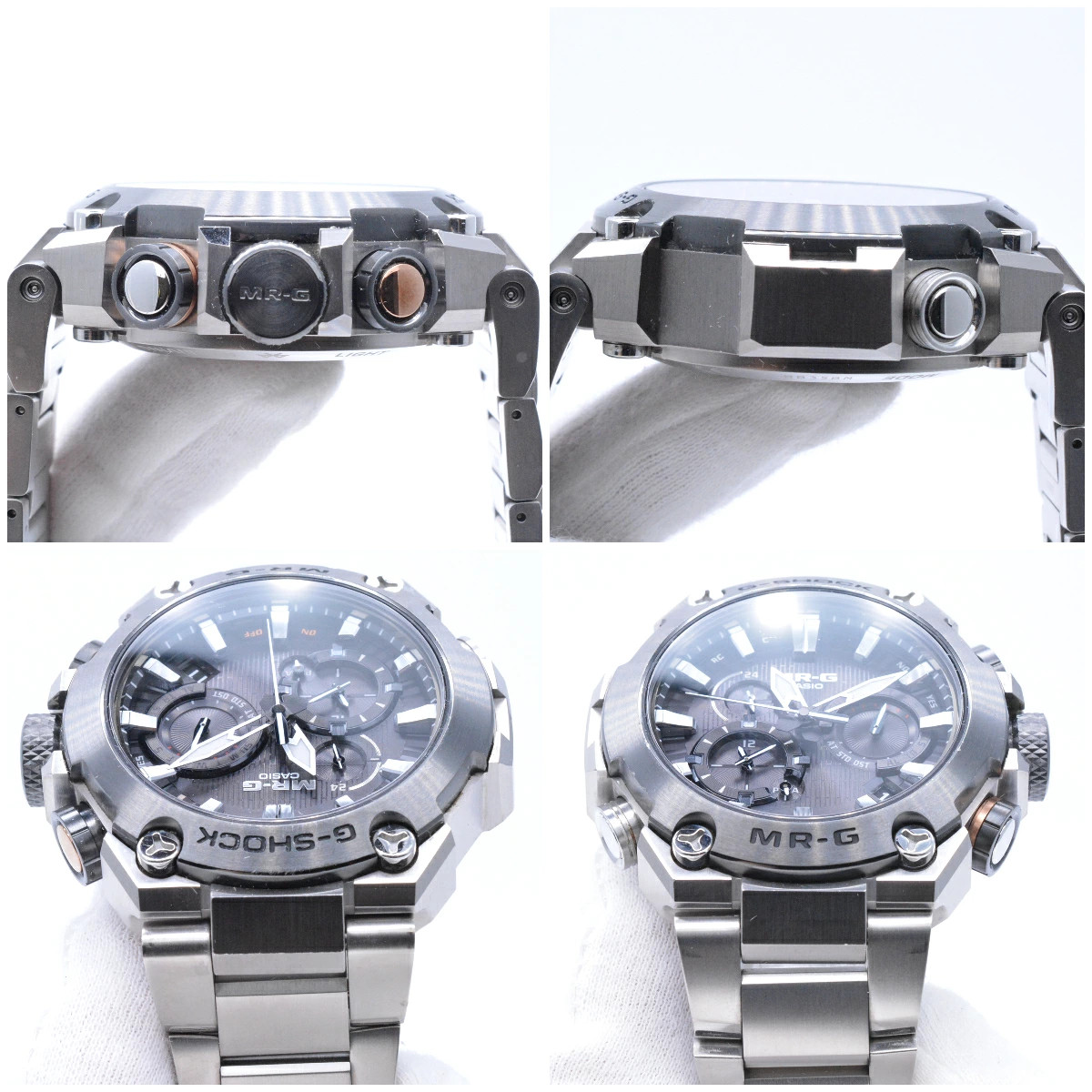 Used CASIO MRG B2000D 1AJR G SHOCK MR G G Shock Black Tough Solar Titanium 49.8m