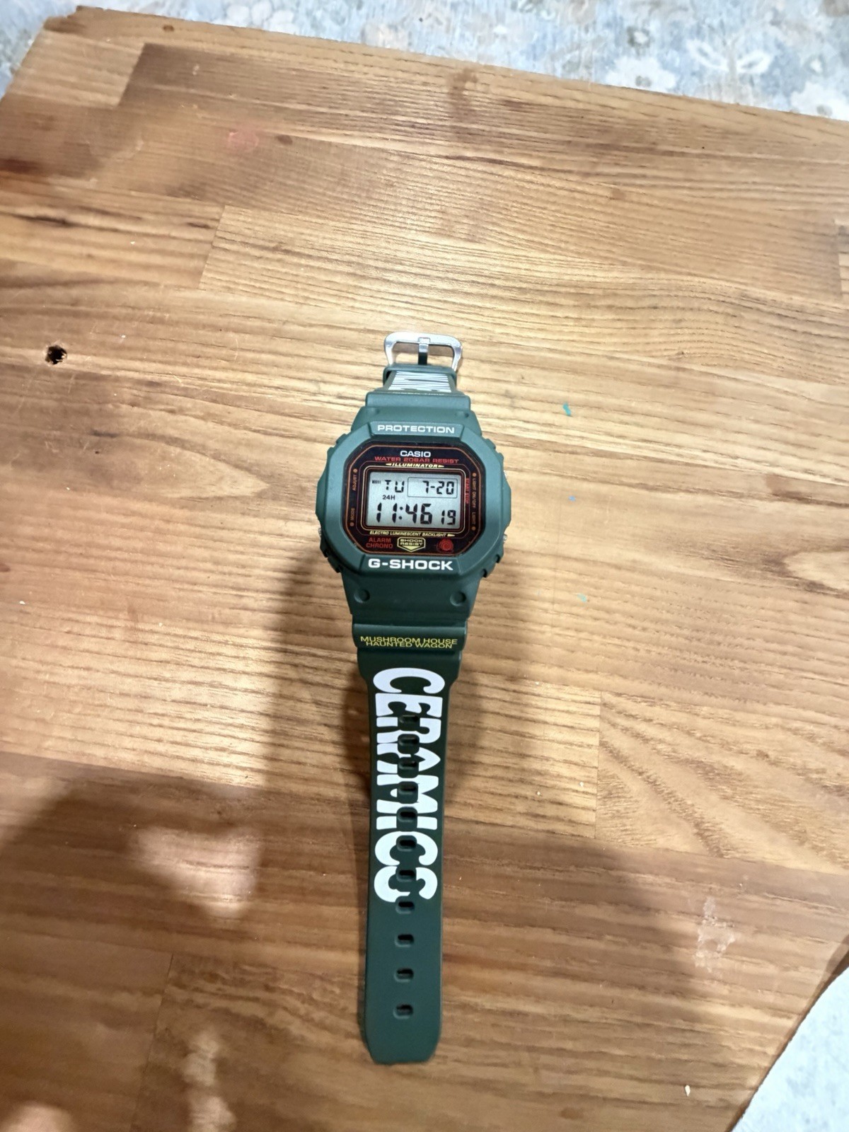 Casio G-SHOCK DW-5600VT Hodinkee x Online Ceramics Green Digital 200m Quartz