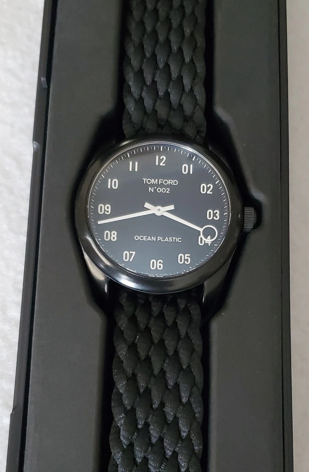 TOM FORD N 002 Ocean Plastic Watch – Black Band