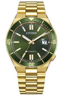 [B1Y] Citizen Collection Automatic Green Sunray Watch NJ0232-53X [w2v]
