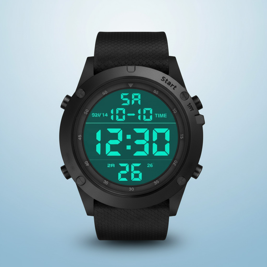 Waterproof Digital Sports Watch Military Tactical LED Backlight Wristwatch Men