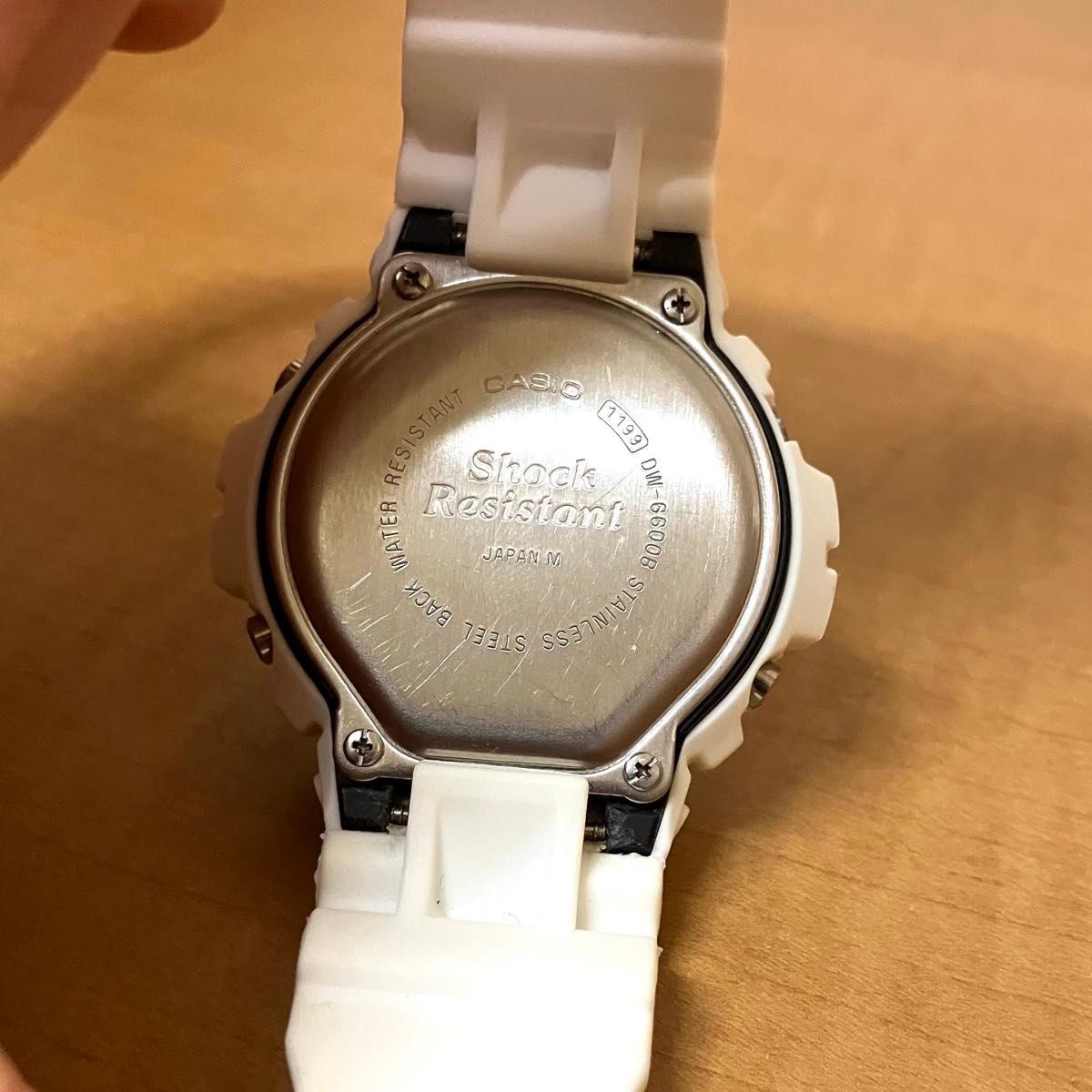 G SHOCK DW 6600B CASIO Wristwatch White G SHOCK Digital
