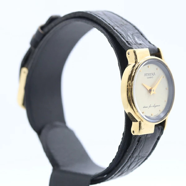 condition working Casio Athena ATN 110 SS QZ ivory dial ladies’ wristwatch 20000