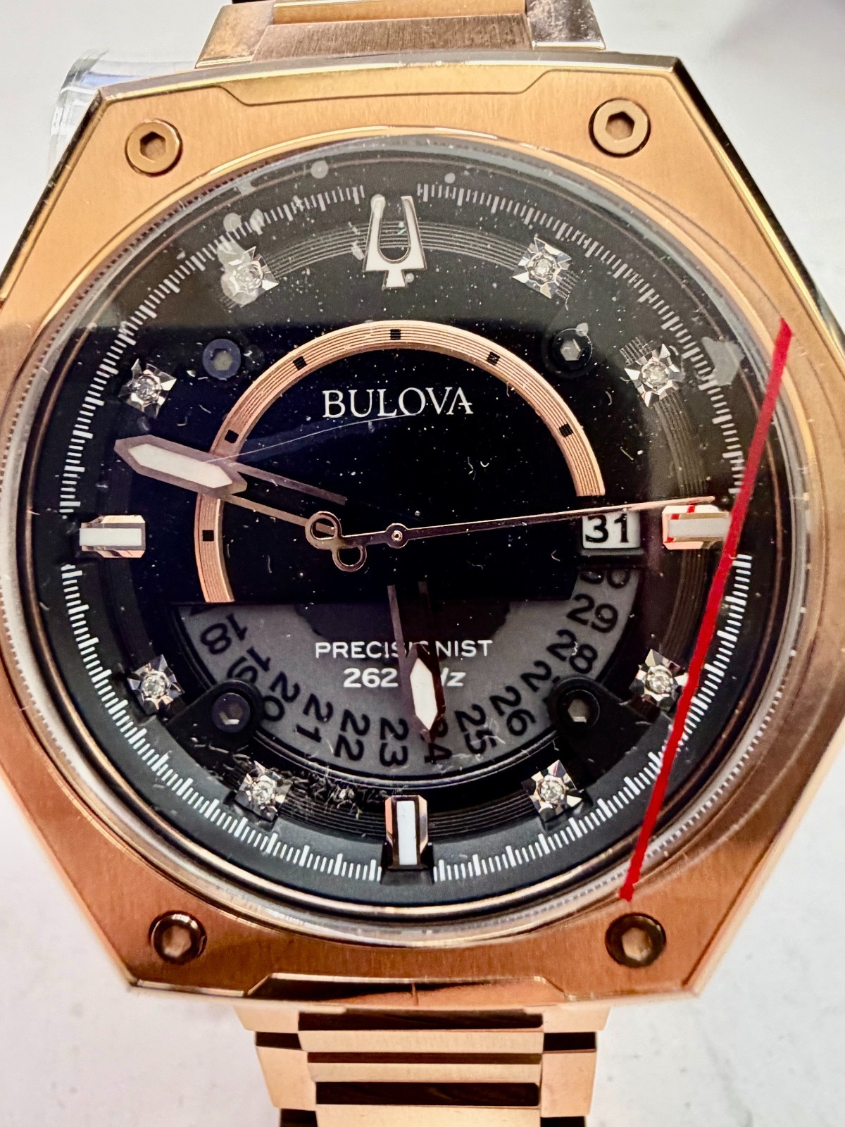 Bulova Men’s Precisionist Series X 45mm Quartz Watch 97D129