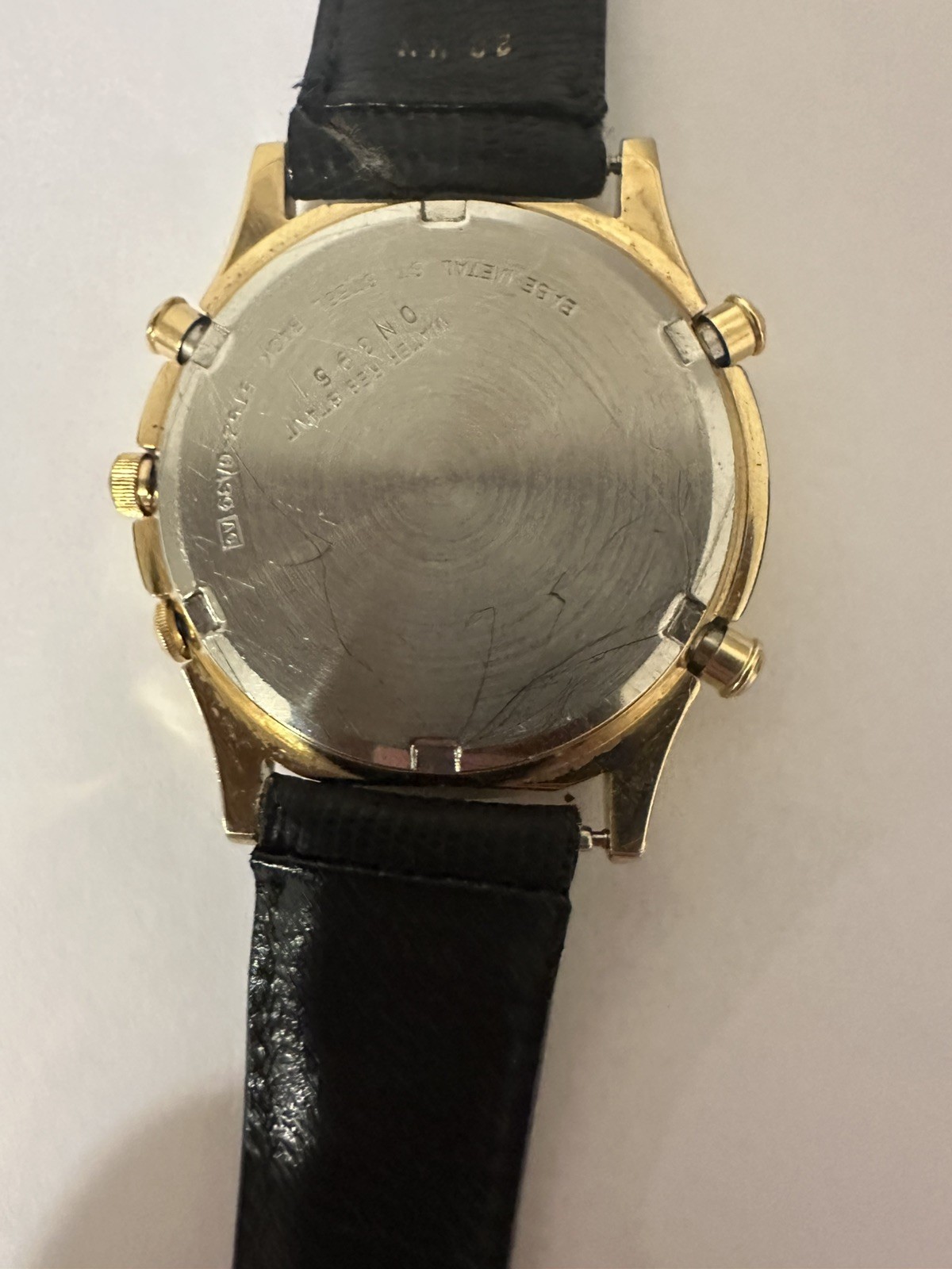 Seiko 5T52-6A39 World Timer Chronograph Gold Quartz Vintage Watch