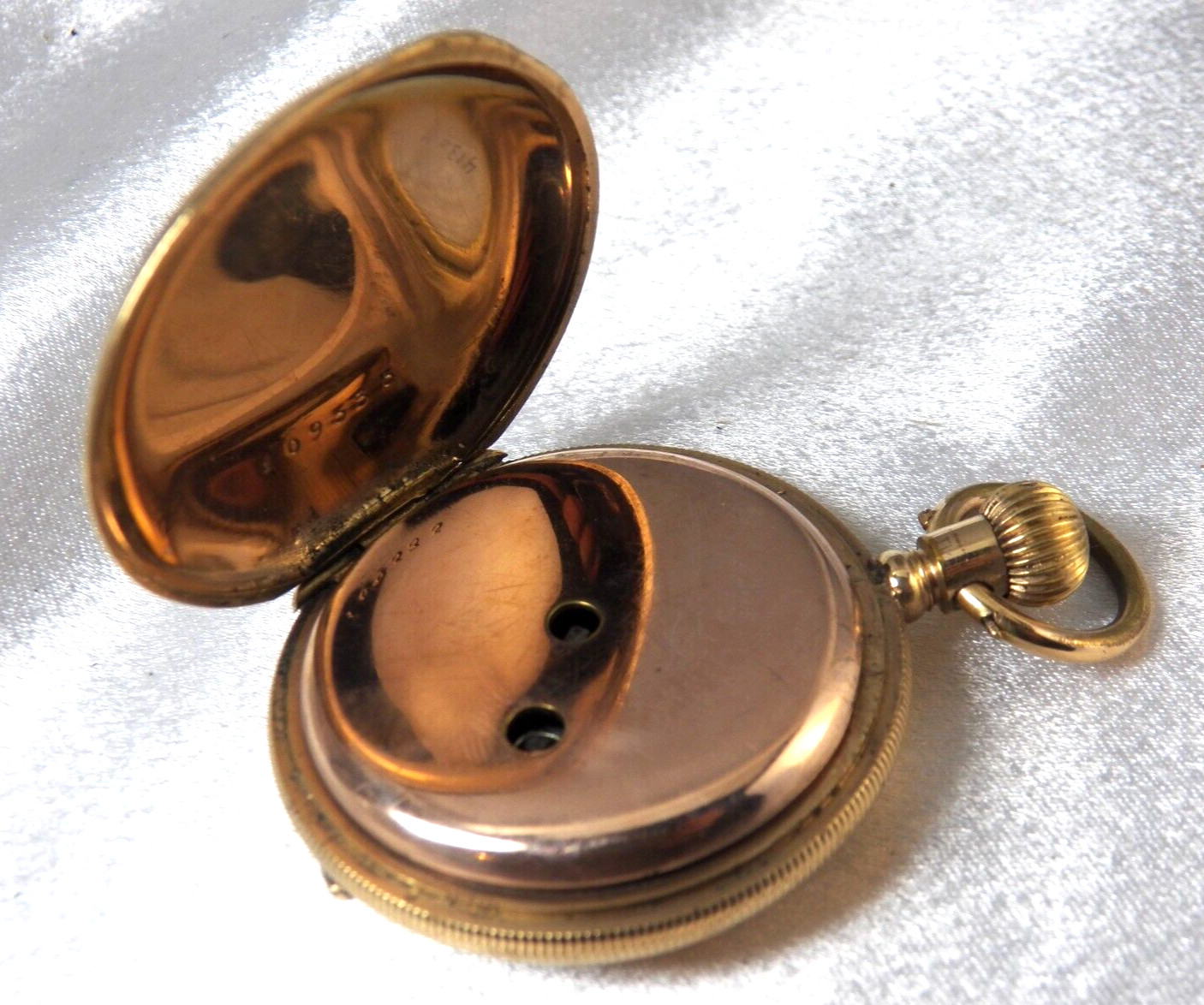 Antique Pocket Watch Hunting Case GF 10S Key Set Key Wind Gorgeous!