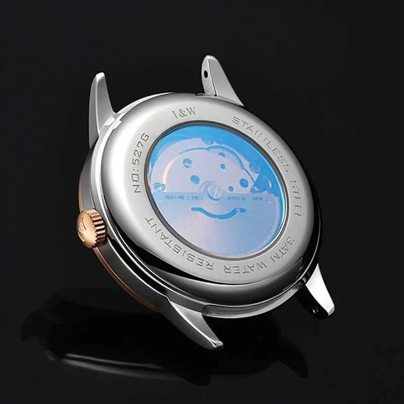 Men’s Carnival Classic Moon Phase Watch (527G) Blue Dial with Rose Gold Bezel