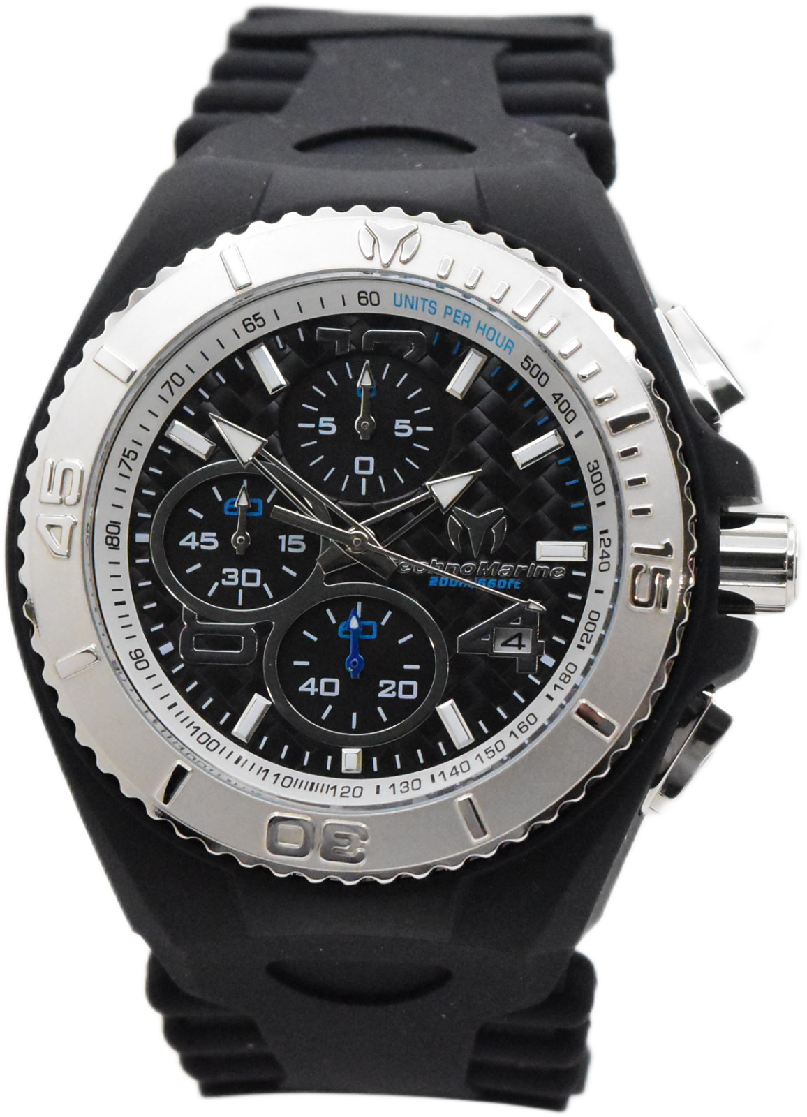 TechnoMarine Cruise JellyFish Men’s 46mm Black Dial Chrono Watch TM-115110