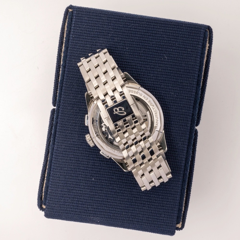 BREITLING Premier Chronograph Blue Dial AB0145171C1A1 with both straps March 24