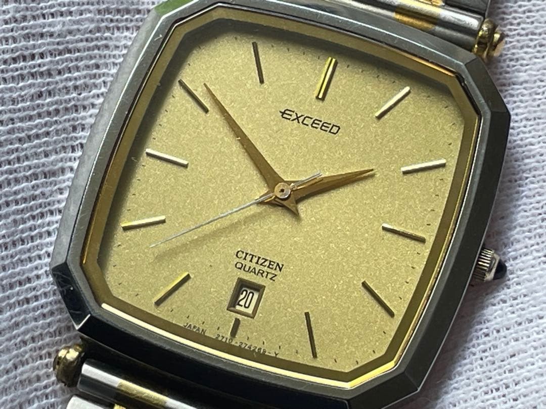 CITIZEN EXCEED QUARTZ 2710-272510 CM 【USED】