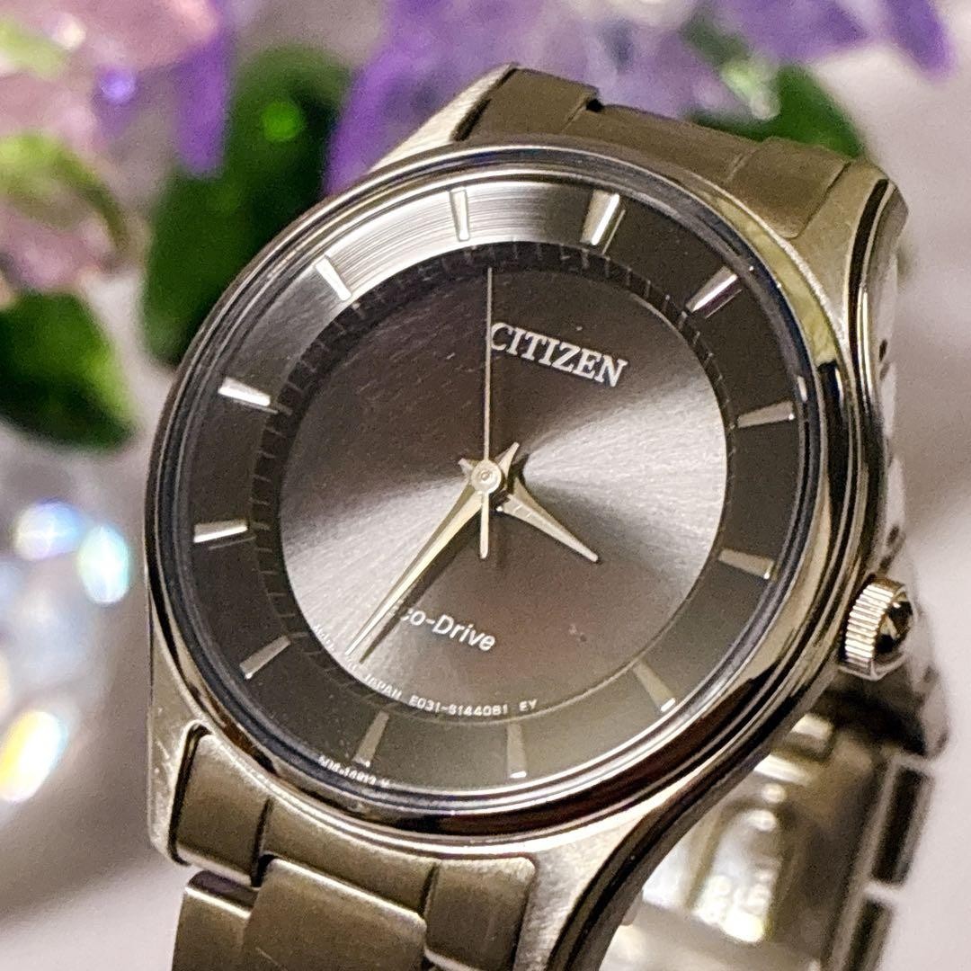 ⚪️Citizen Women’s Solar Watch EO31-S103720 Black Dial