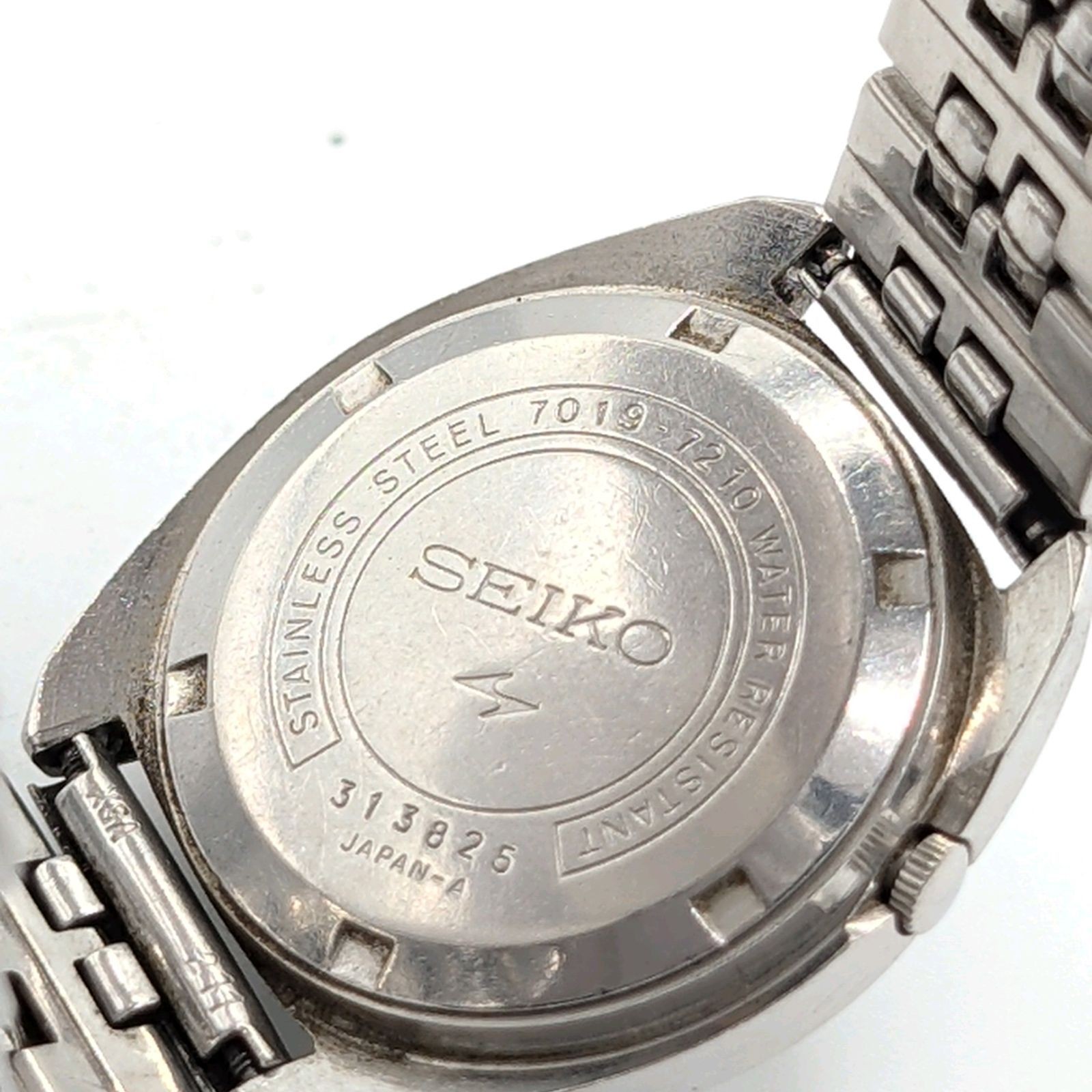 SEIKO 5 Actus Automatic 7019 7210 Silver Green Dial Day Date From Japan