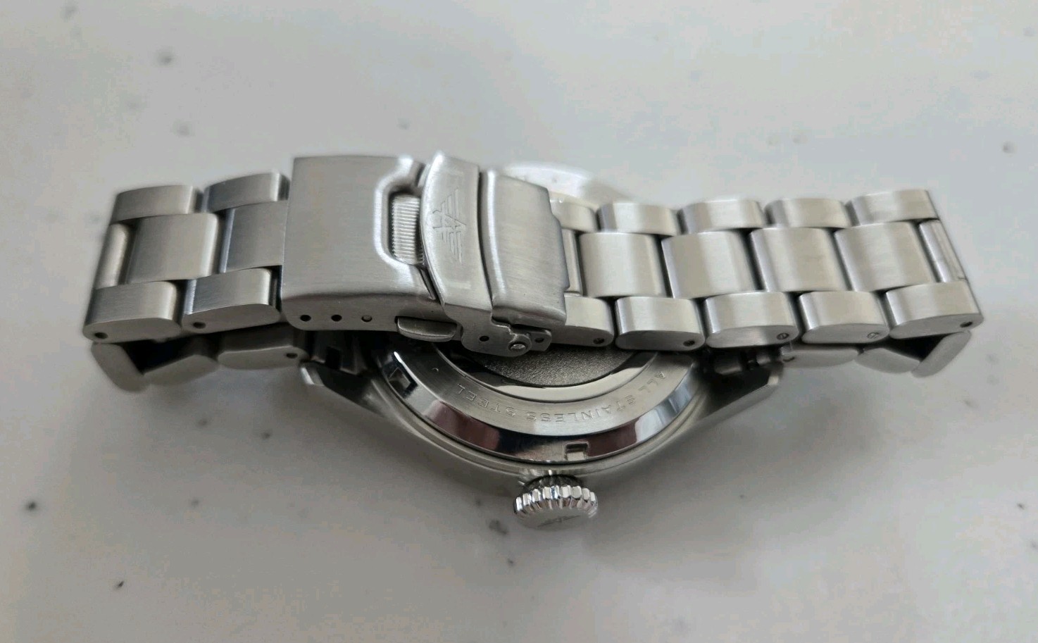Aeromat Airspeed Automatic Pearl White Dial 44 mm w Stainless Steel Bracelet