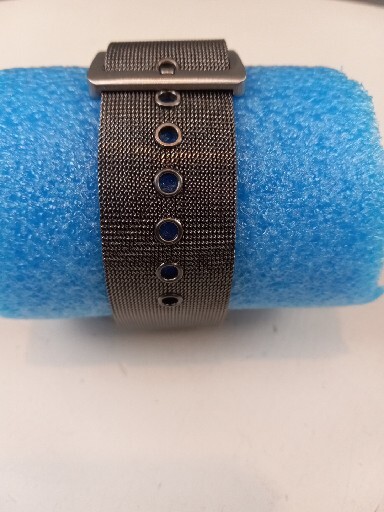 DKNY Double Square Watch Stainless Steel Silver Mesh Band Bracelet New Battery