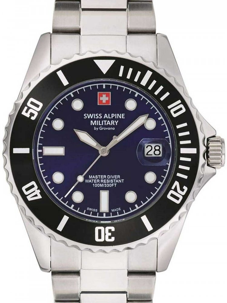 Swiss Alpine Military Blue Dial Men’s Watch 7053.1138 Swiss Made