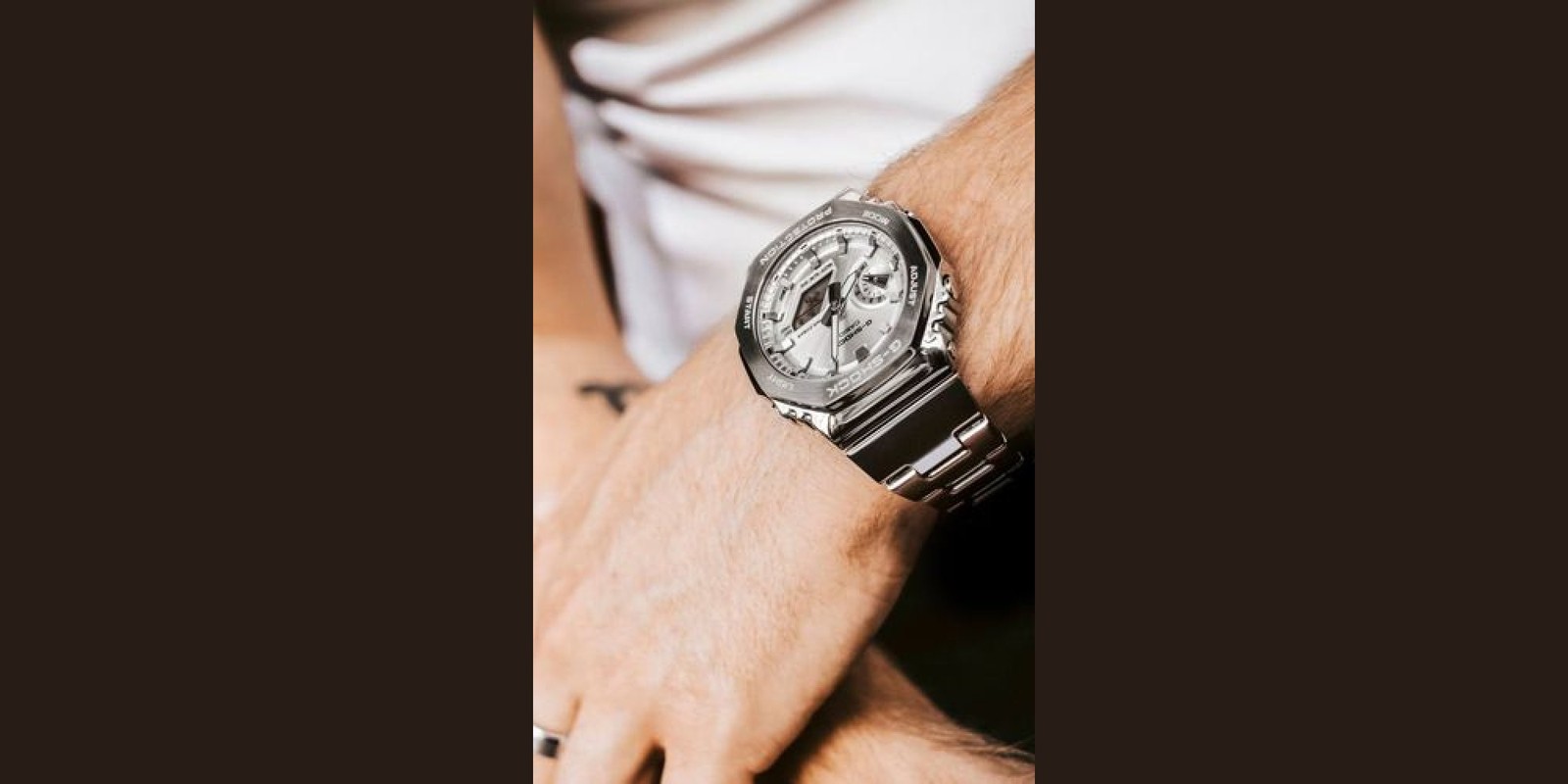 Casio – GM-2110D-7AER, Man Resin / Stainless steel Silver Watch