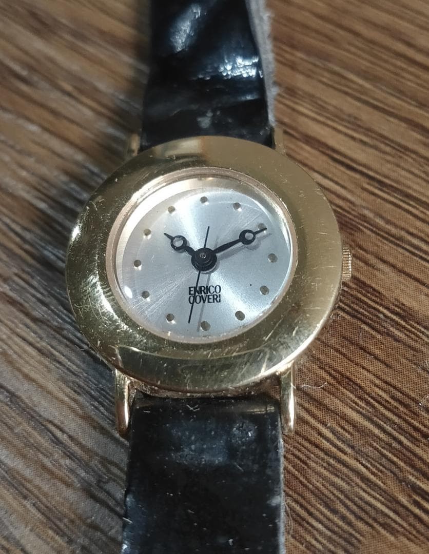 JUNK FOR PARTS Enrico Coveri EC-009 Gold-Tone Ladies Dress Dead battery | Japan