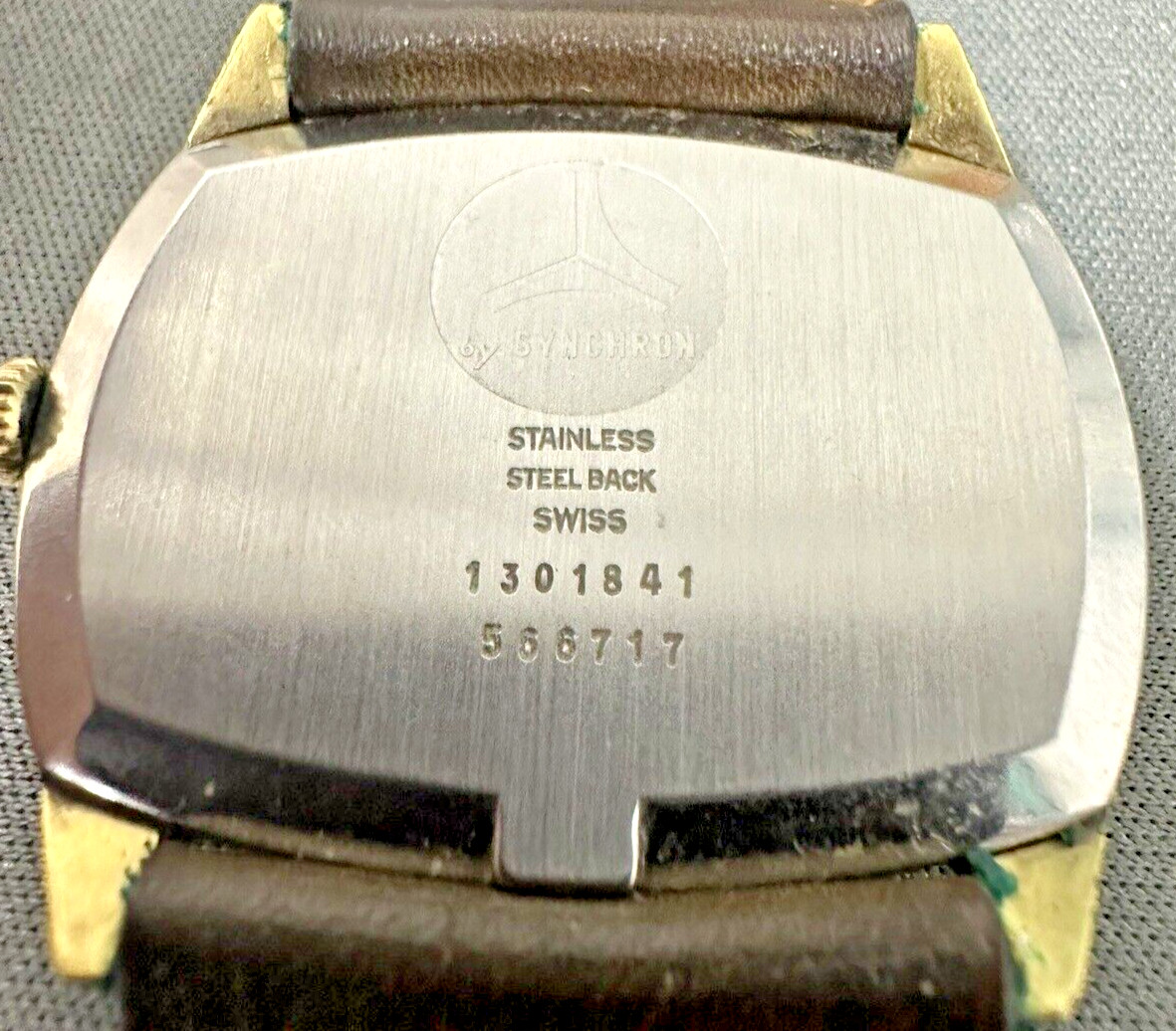 Ernest Borel synchorn Watch oval dial unisex RARE SHAPE!!!! running