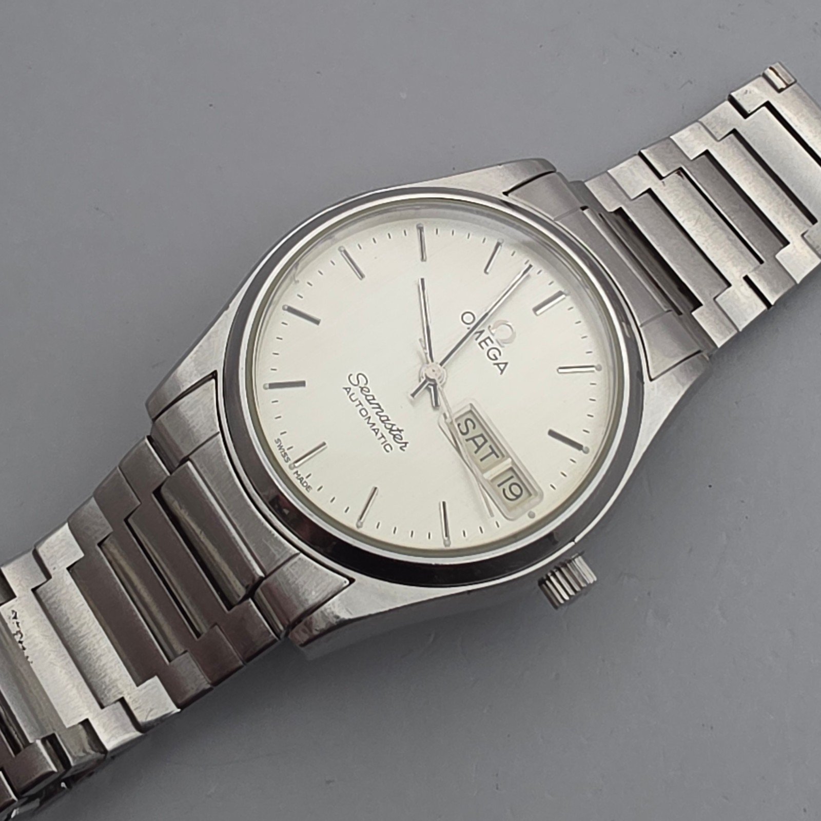 Vintage OMEGA seamaster men’s automatic watch day/date swiss 1982 #2