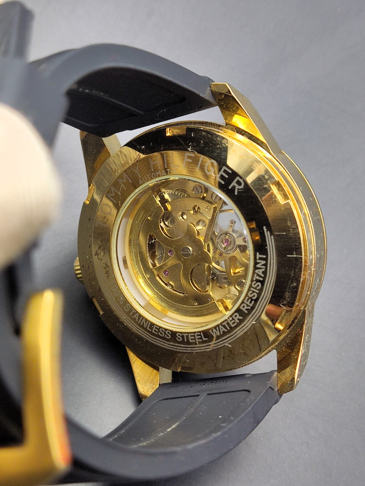 #Refurbished Amazing Tommy Hilfiger Gold Plated Automatic Men’s Wrist Watch
