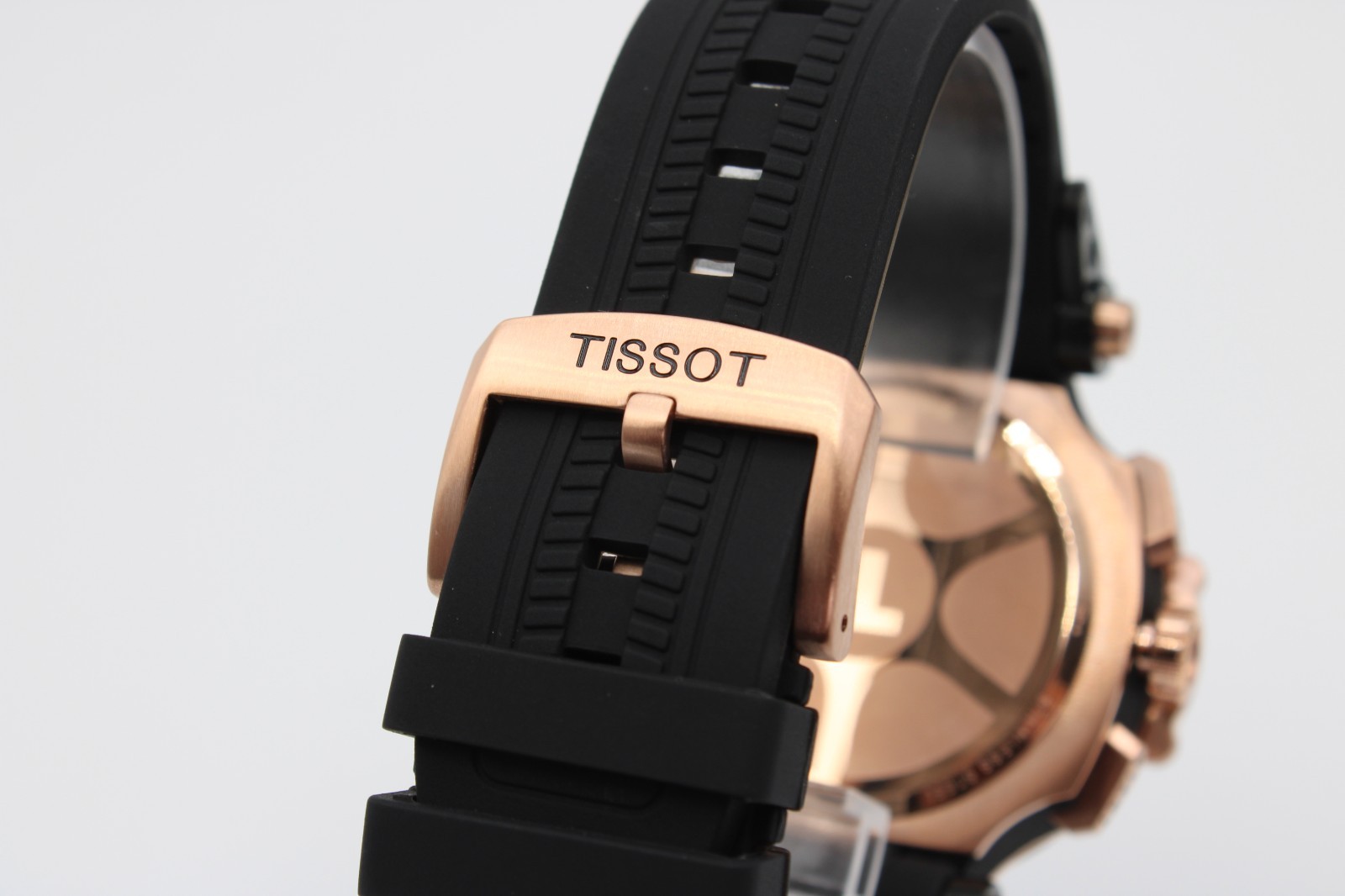 TISSOT T-Race T115.417.37.051.00 Black Dial Rubber Strap Men’s Watch 43mm