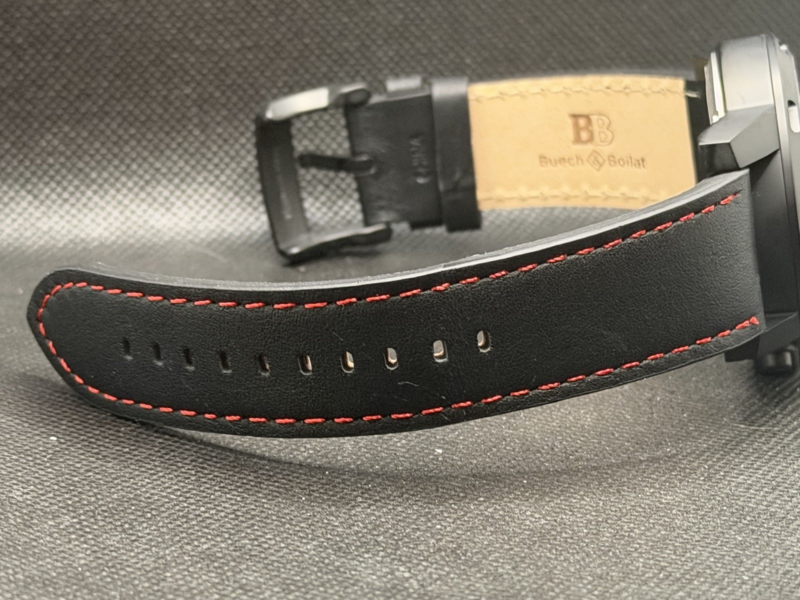Buech & Boilat Baracchi 949517 Chronograph 46mm Swiss Ronda 5030.D NIB