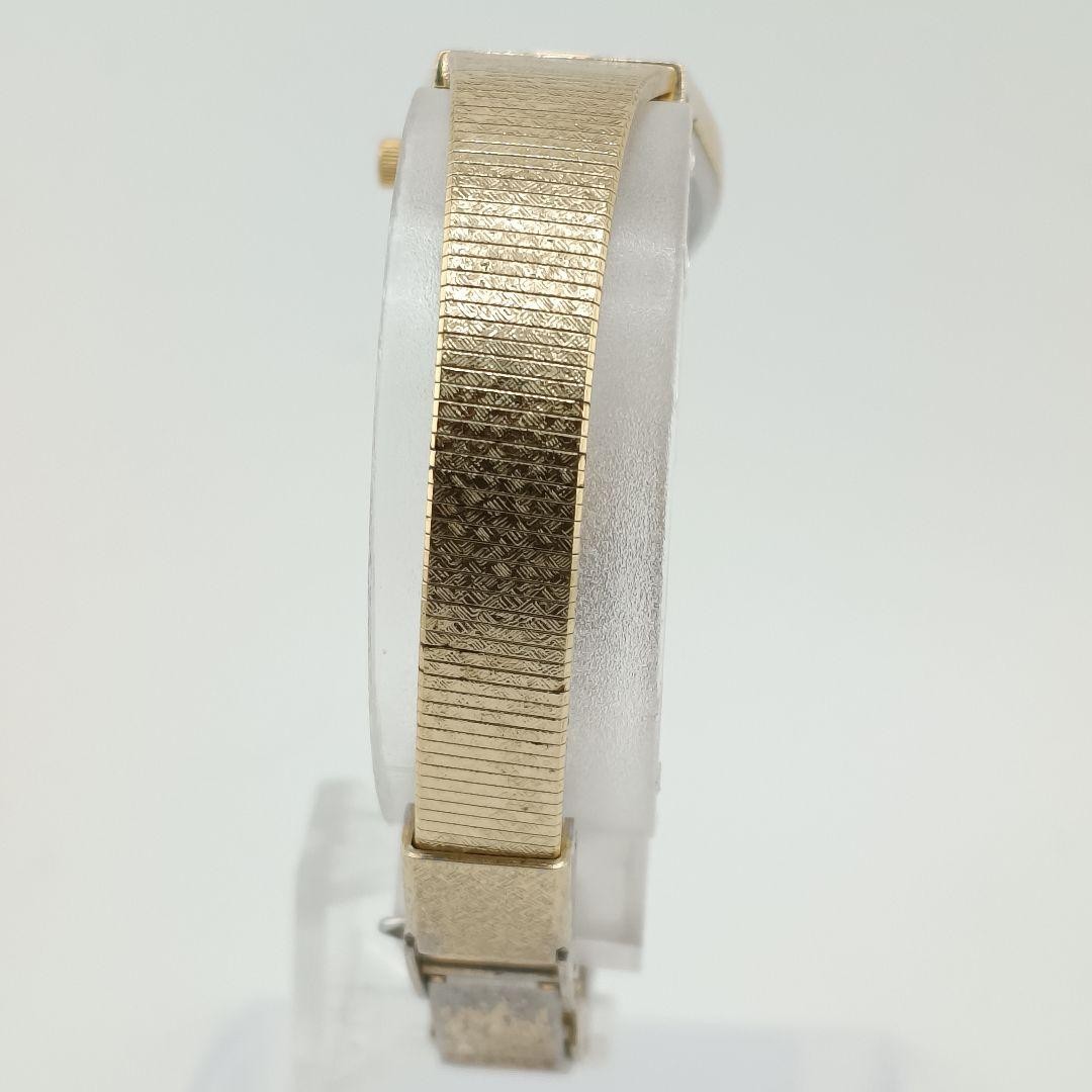 Working condition, new battery. CITIZEN gold watch, oval shape, ladies'