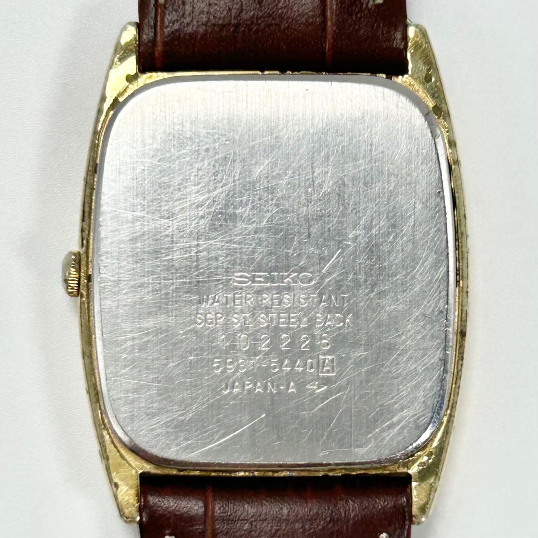 [New Battery & New Strap] SEIKO Quartz Square Tonneau-shaped Men’s Watch