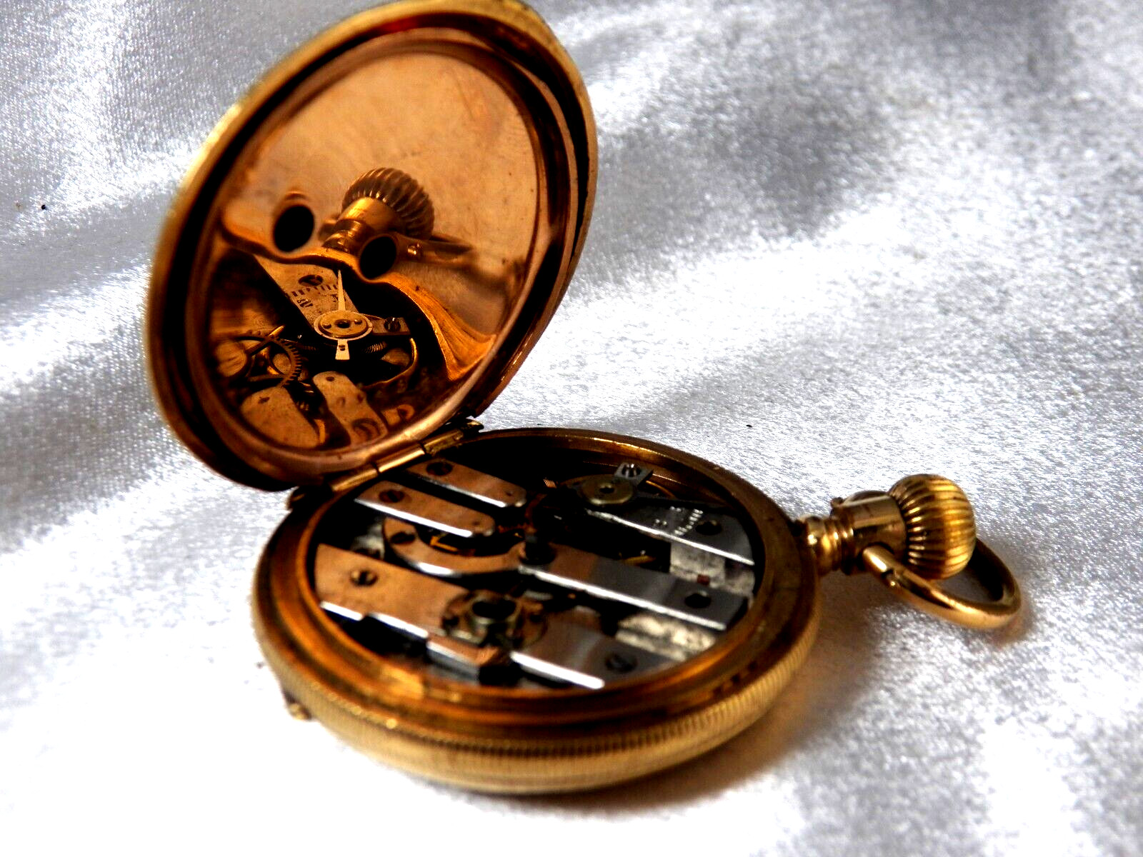 Antique Pocket Watch Hunting Case GF 10S Key Set Key Wind Gorgeous!