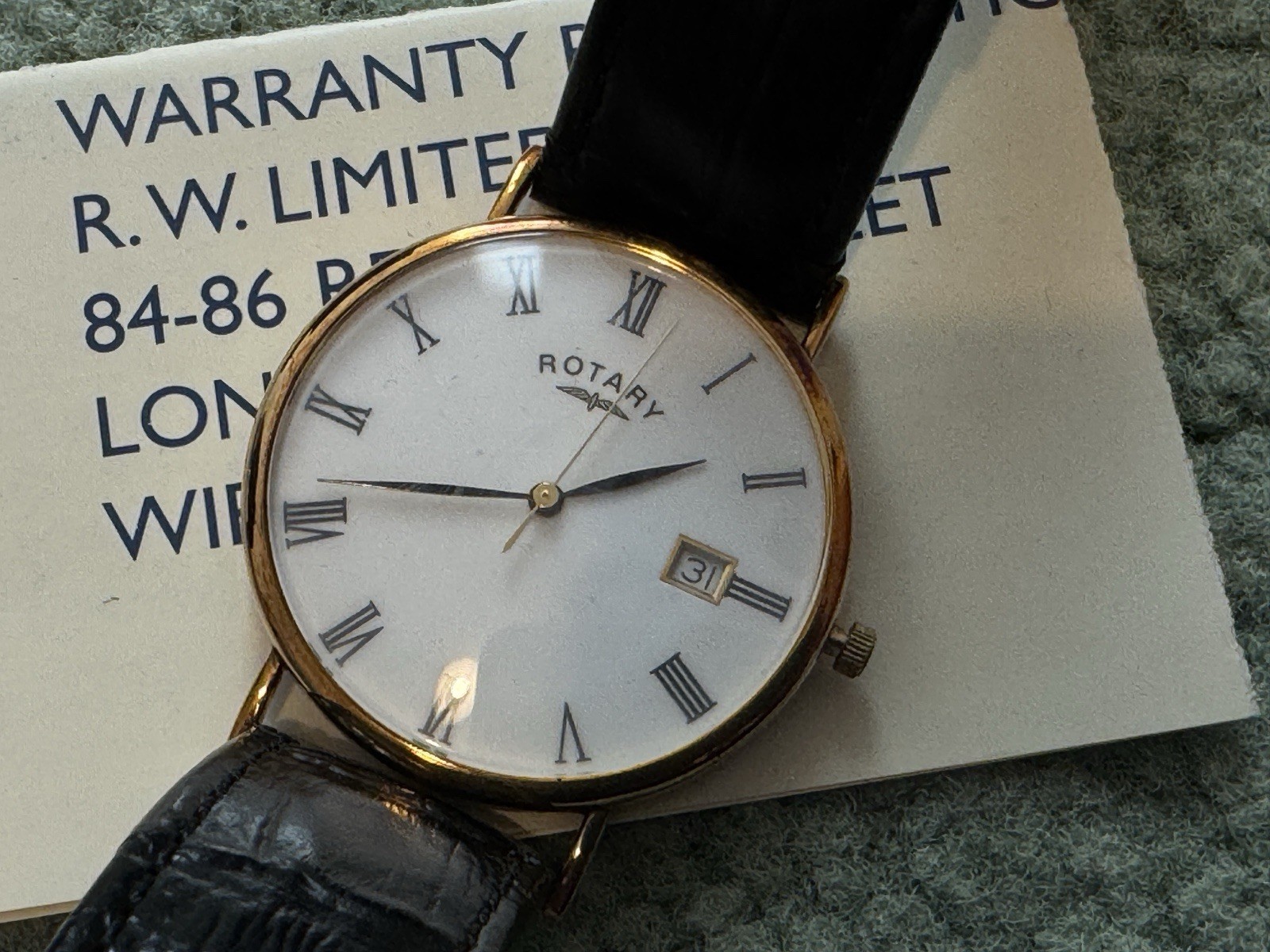 Gold Rotary Quartz Watch 9ct