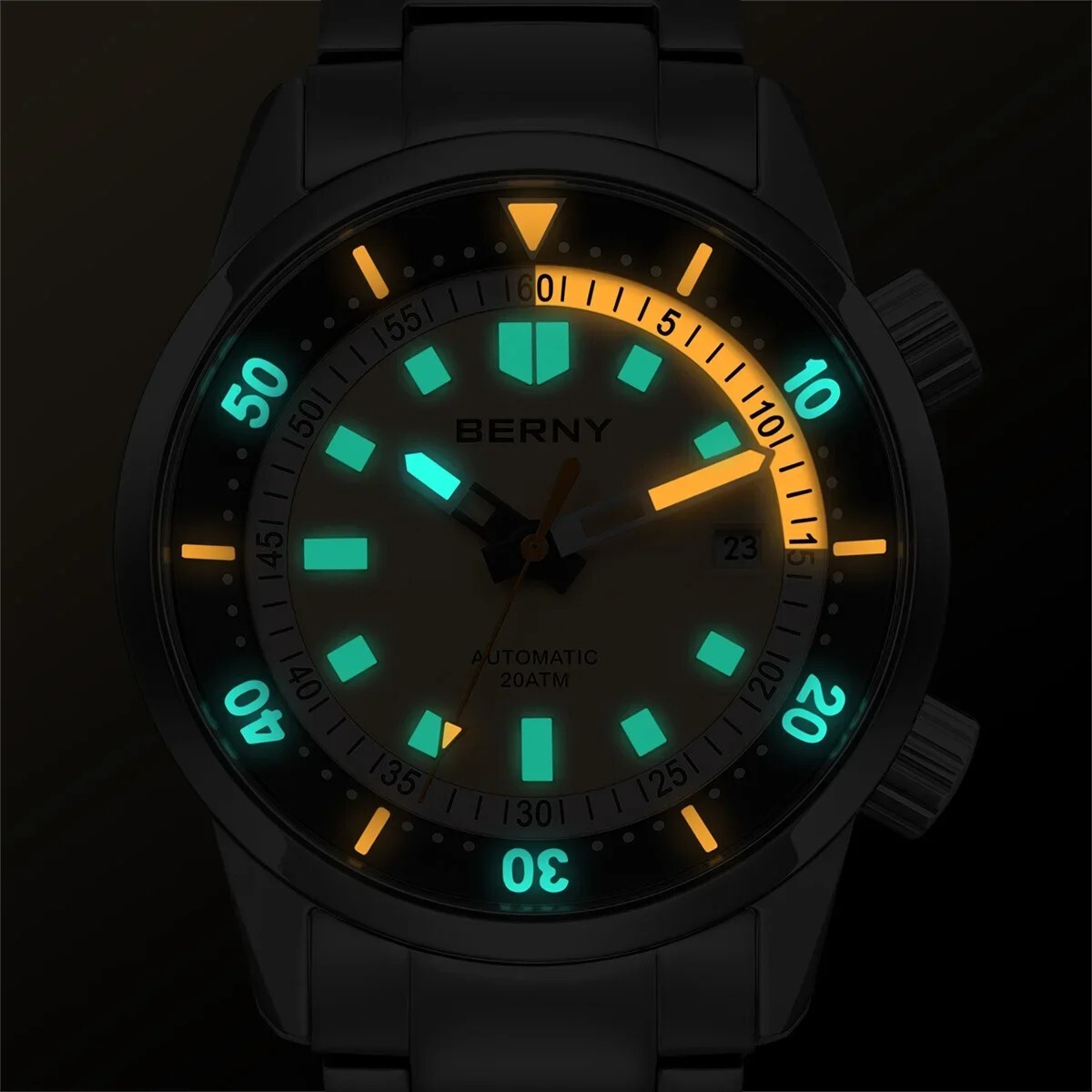 Hight Quality Diver Men’s Automatic Mechanical Luminous 20ATM Sapphire Watch