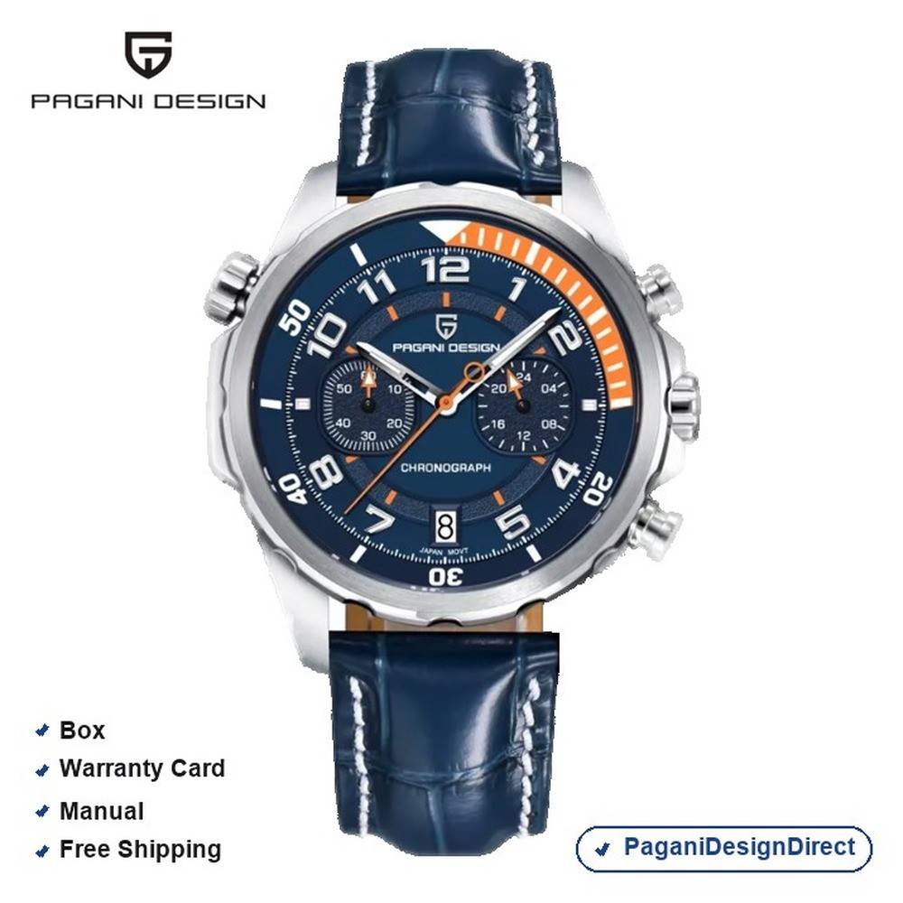 Pagani Design PD-1811 Blue Leather Automatic Men’s Watch