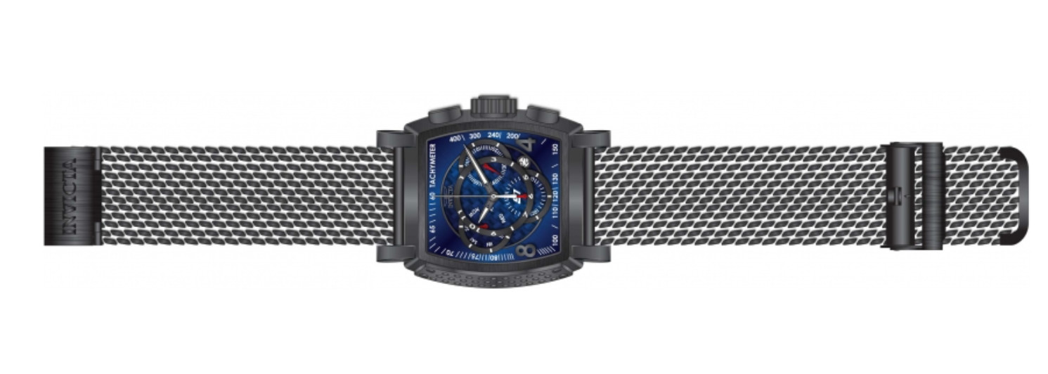 Invicta S1 Rally Men’s 48mm Black & Blue Carbon Fiber Swiss Chrono Watch 46011