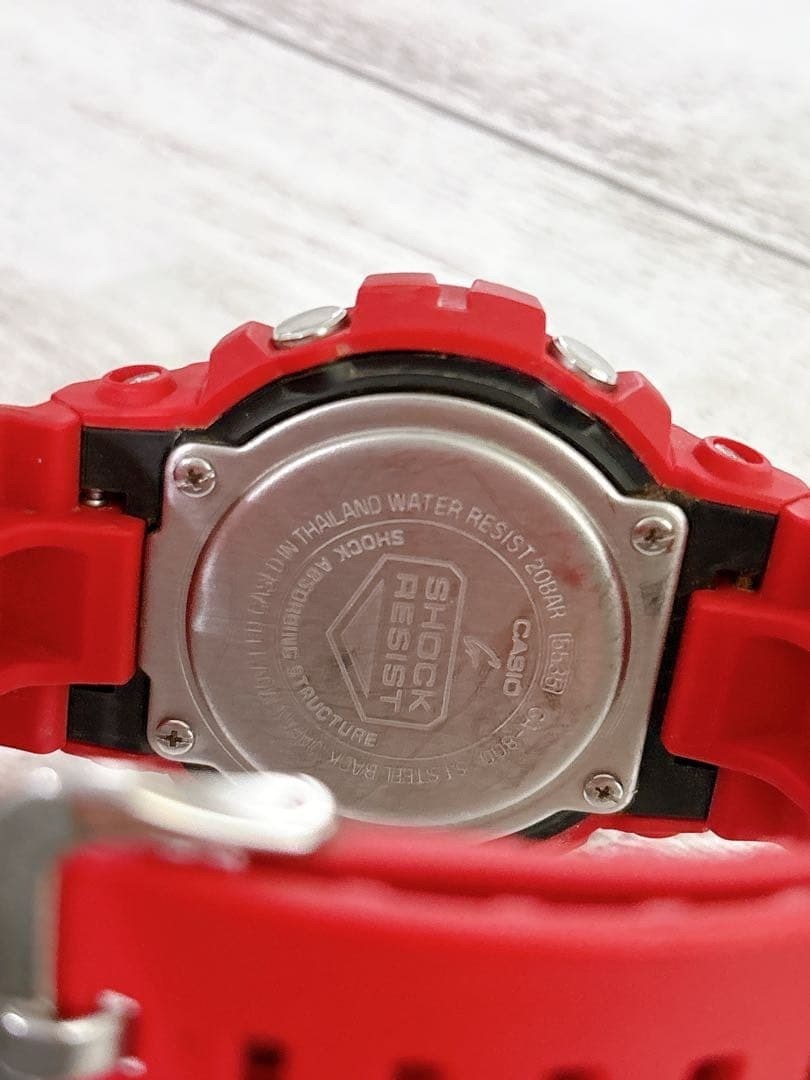 CASIO G-SHOCK GA-800-4AJF Red Analog Digital Men Watch Used