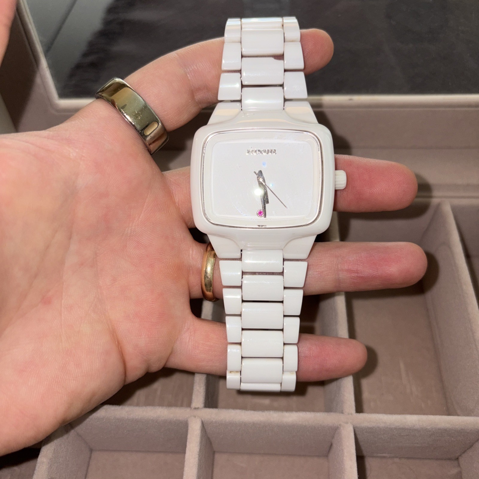 Nixon Ceramic Player Watch Automatic with Red Ruby Limited Edition Men’s Used