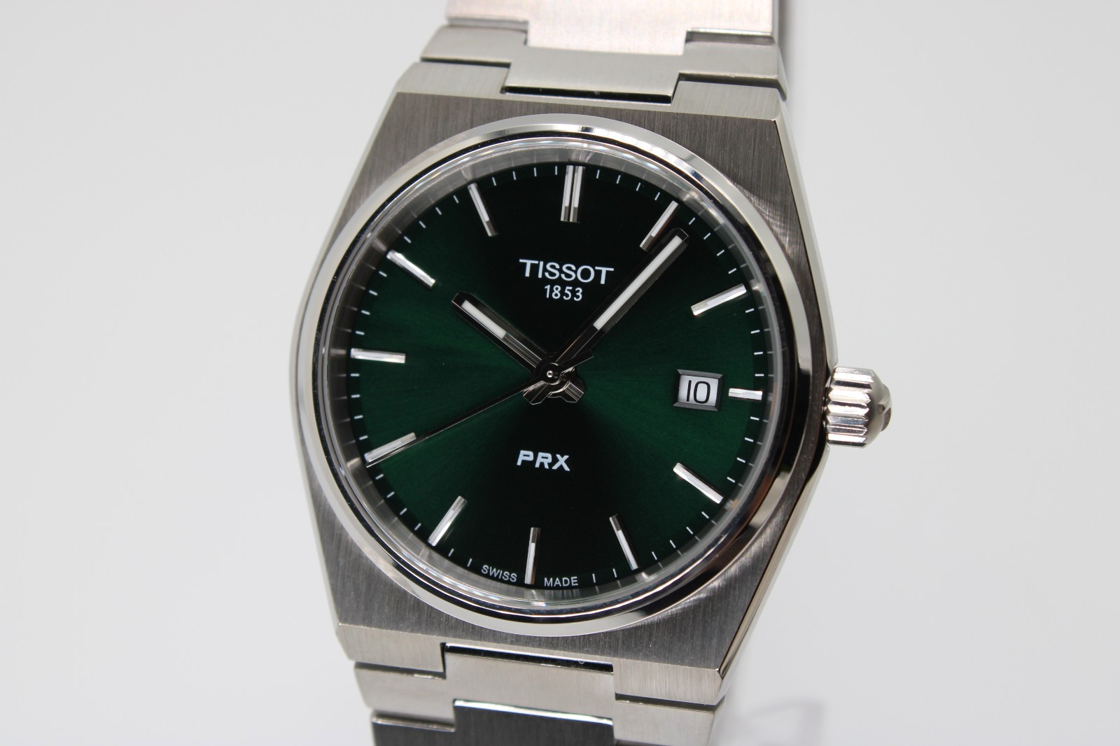 TISSOT PRX T137.210.11.081.00 Quartz Green Dial Unisex Watch 35MM